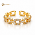 Anel Éclat Dourado com Zircônias