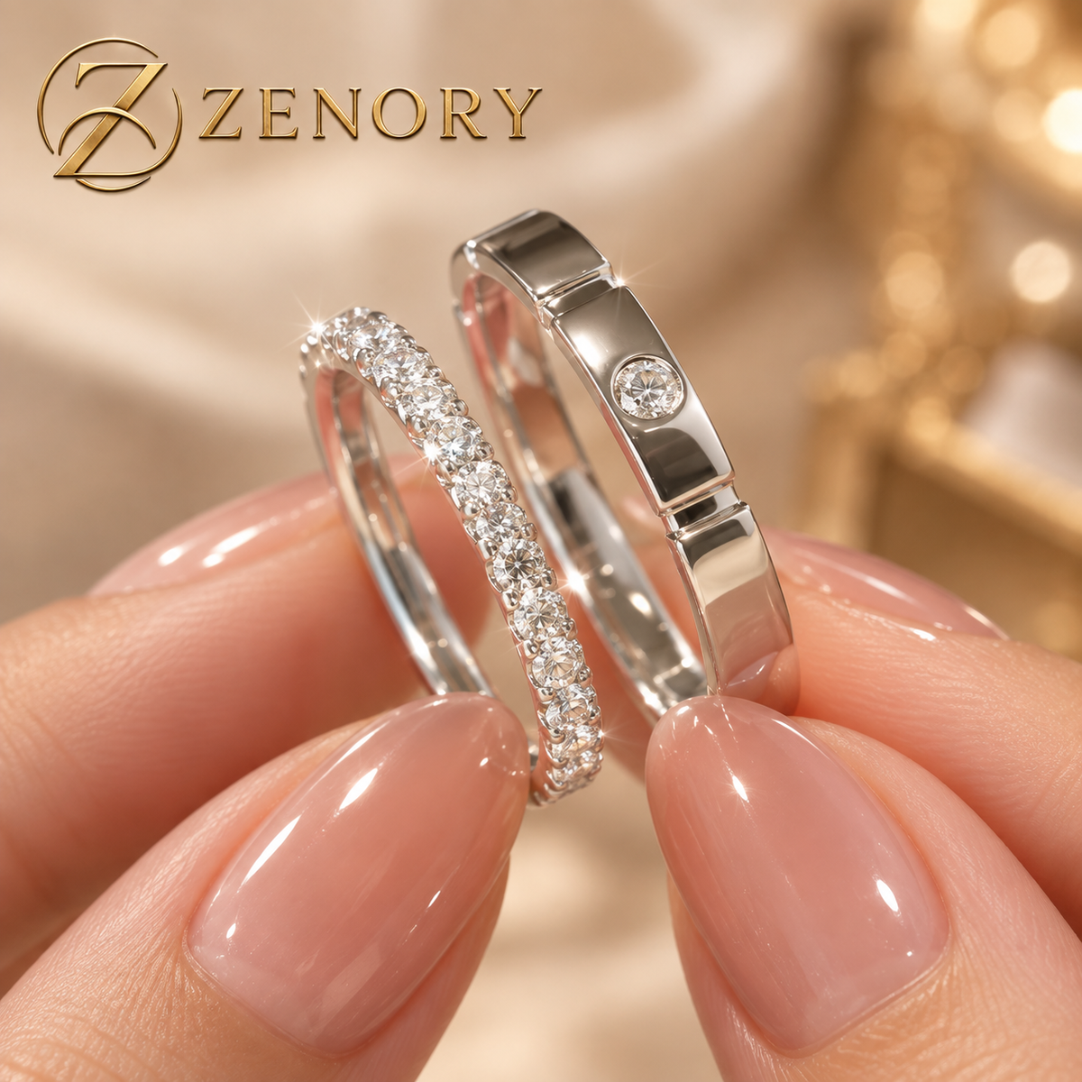 Conjunto Éclat Duo em Prata 925 com Zircônias