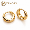 Brinco Argola Zenory Élégance – Design Abaulado Dourado