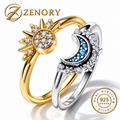 Conjunto Sol & Lua Éternité em Prata 925 com Zircônias