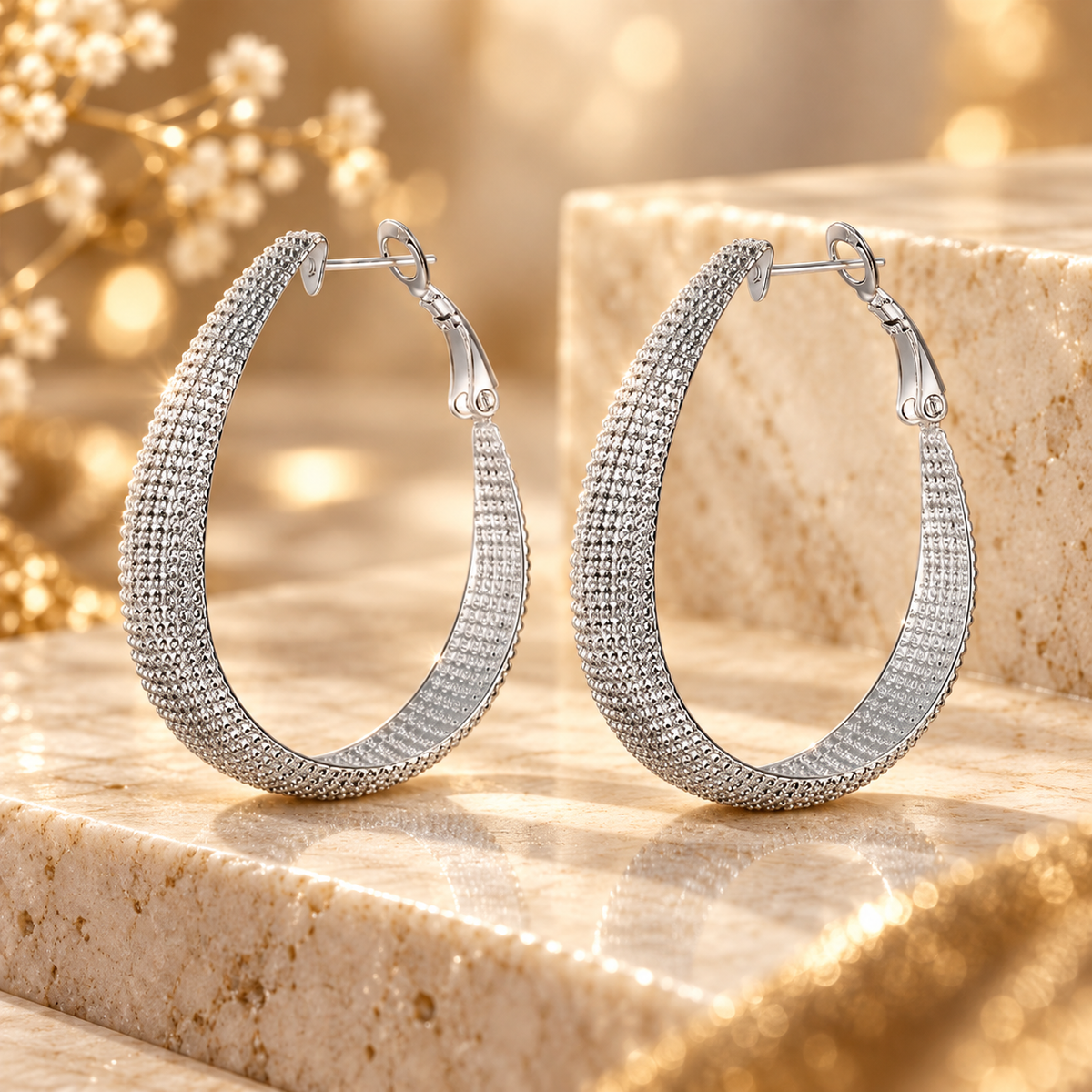 Brincos ZENORY Éclat Argent — Argolas em Prata 925 com Elegância Europeia