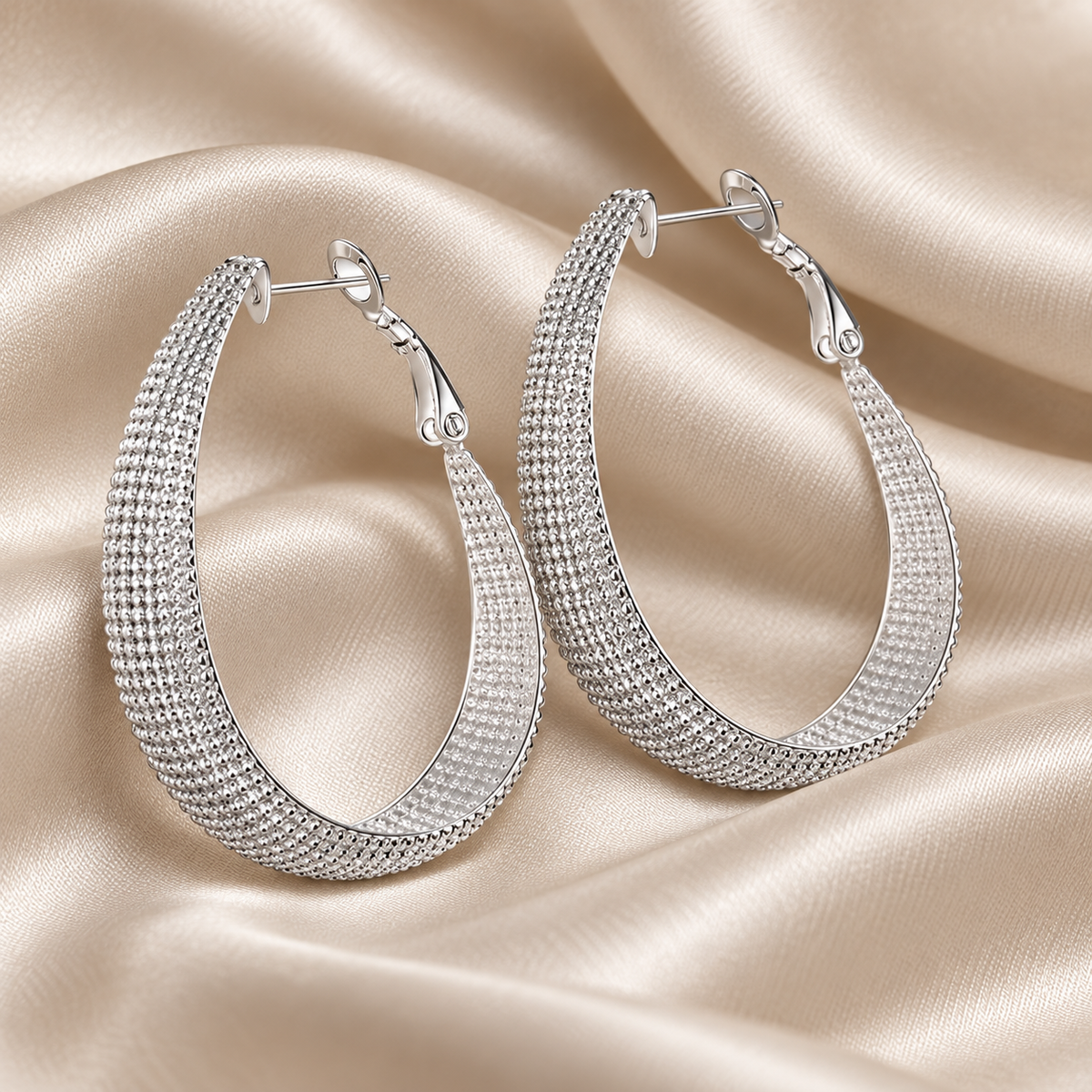 Brincos ZENORY Éclat Argent — Argolas em Prata 925 com Elegância Europeia