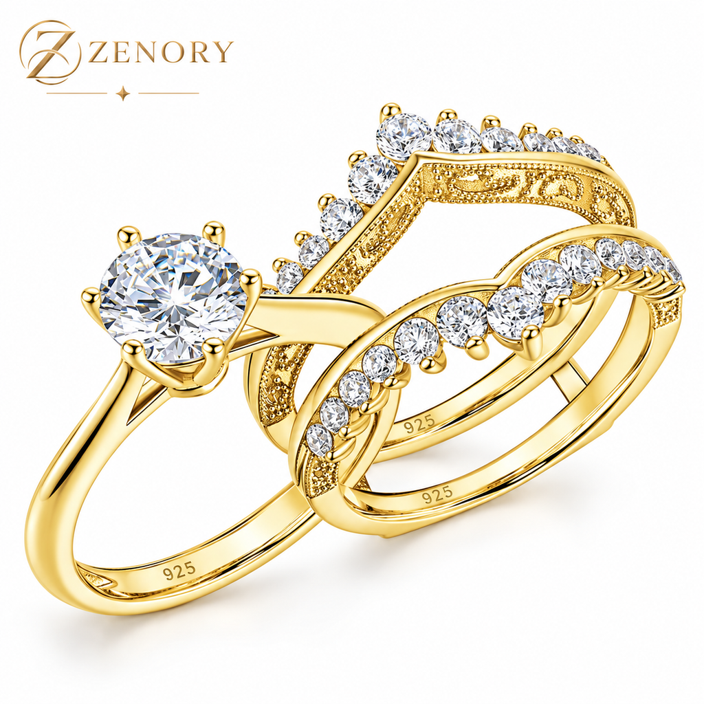 Anel Éternelle Lumière — Conjunto de Noivado Zenory