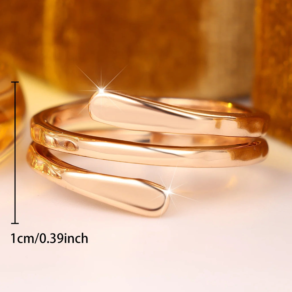 Anel ZENORY Auréline Signature — Design Escultural Dourado